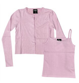 KatieJ NYC Baby Pink Soft Knit Jessie Cardigan