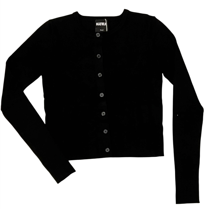 KatieJ NYC Blk Soft Knit Jessie Cardigan