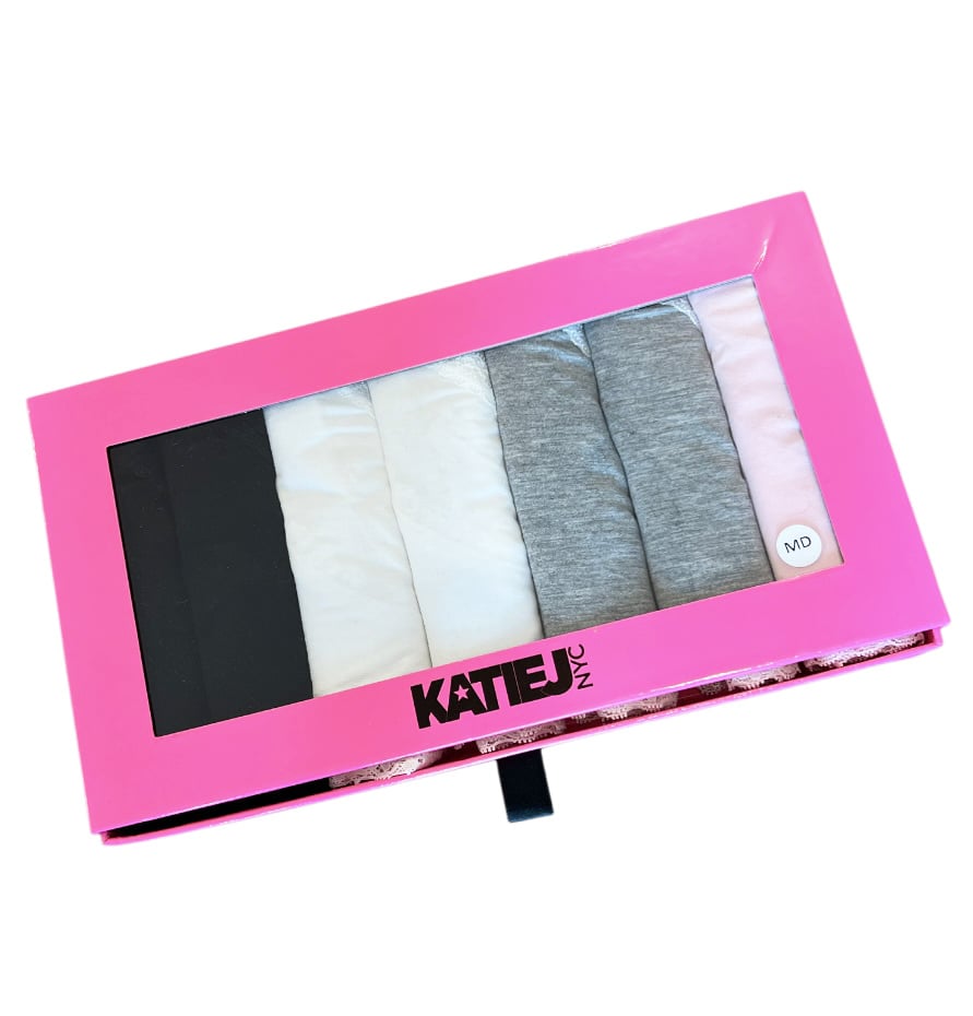 KatieJ NYC  7 Pair Neutral Pack Undies