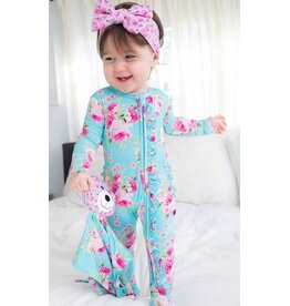 Lev Baby Alana Ruffle Zip Footie