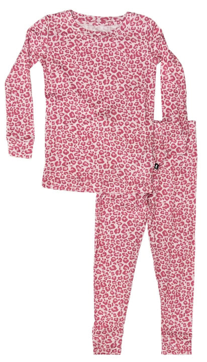 Lev Pink Leopard Bamboo PJ Set