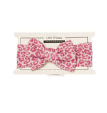 Lev Baby Pink Leopard Knot Headband