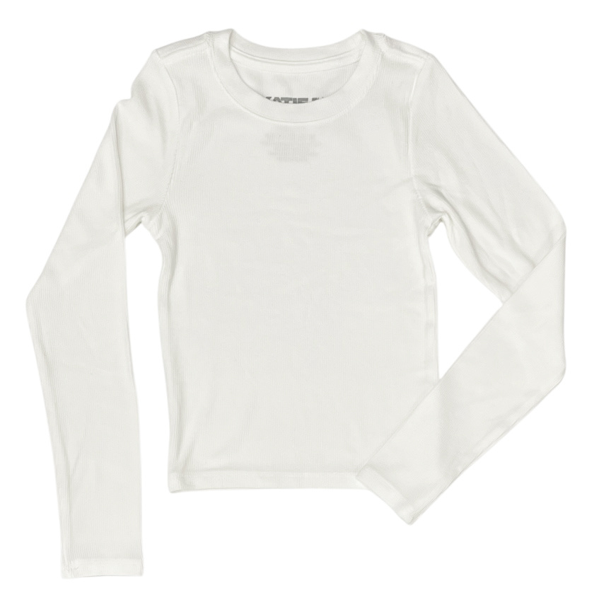 KatieJ NYC Livi Vintage White L/S top