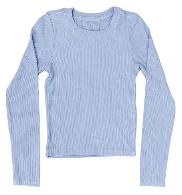 KatieJ NYC Livi Frosted Blue L/S Top