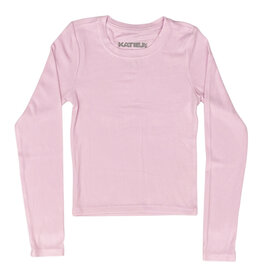 KatieJ NYC Livi Baby Pink L/S Top