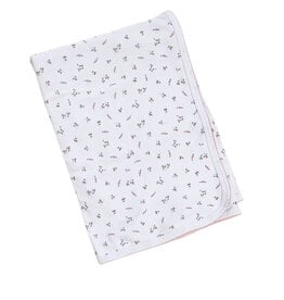Kissy Kissy Garden Rose Wht Recvg Blanket