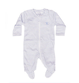 Kissy Kissy Elephant Stripe Zip Footie