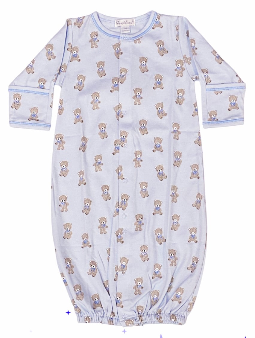 Kissy Kissy Lt Blue Teddy Bear Club Conv Gown SM