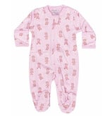 Kissy Kissy Pink Teddy Bear Club Zip Footie