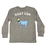 GOAT Grey Big Goat USA Kid/Youth LS Tee