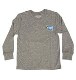 GOAT Grey Big Goat USA Kid/Youth LS Tee