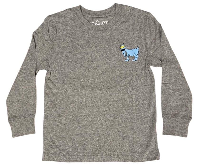 GOAT Grey Big Goat USA Kid/Youth LS Tee