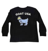 GOAT Black Big Goat USA Kid/Youth LS Tee