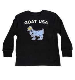 GOAT Black Big Goat USA Kid/Youth LS Tee