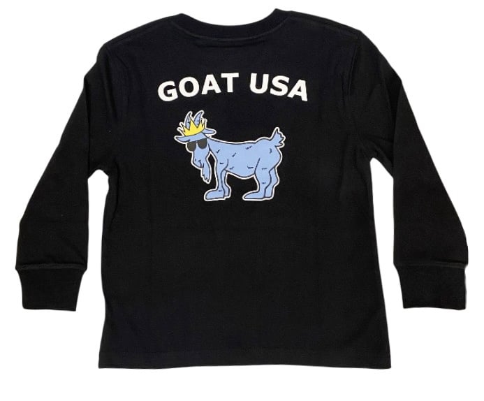 GOAT Black Big Goat USA Kid/Youth LS Tee