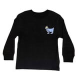 GOAT Black Big Goat USA Kid/Youth LS Tee