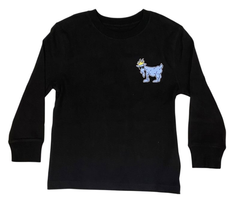 GOAT Black Big Goat USA Kid/Youth LS Tee
