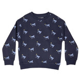 GOAT Blue Fleece Printed Sweatshirt Boys