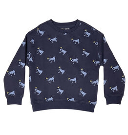 GOAT Blue Fleece Printed Sweatshirt Boys