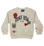 GOAT Grey Patch Fleece Sweatshirt Boys