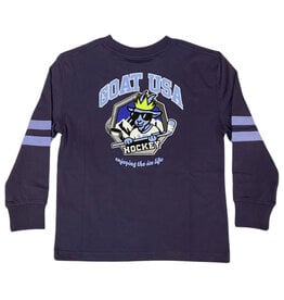 GOAT Blue Hockey LS  Tee Boys
