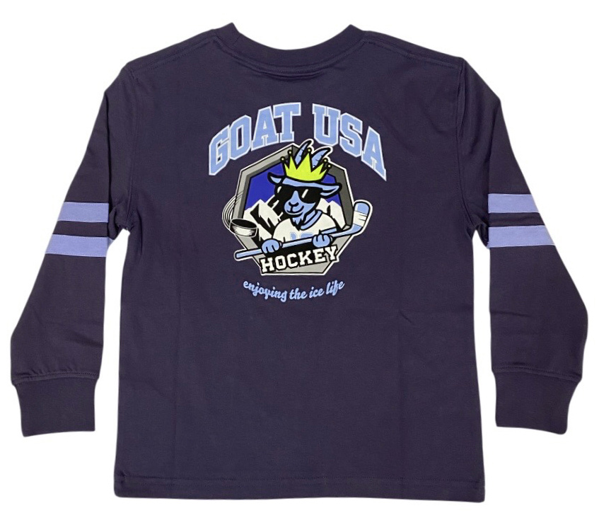 GOAT Blue Hockey LS Tee Kid/Youth