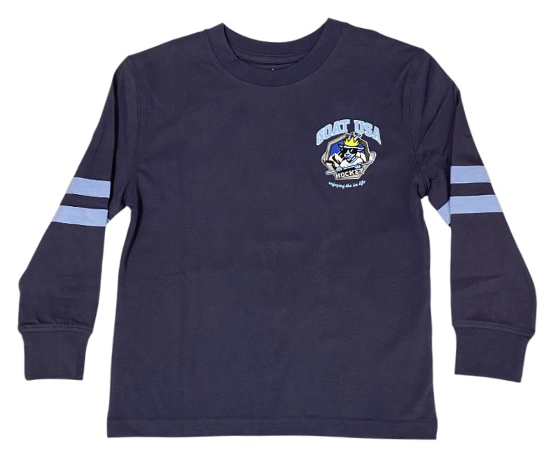 GOAT Blue Hockey LS Tee Kid/Youth