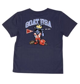 GOAT Blue Football King SS Tee Boys