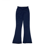 Dori Navy/Blk Heathered High Waisted Flare Legging