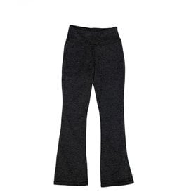 Dori  Charcoal/Blk Heathered High Waisted Flare Legging