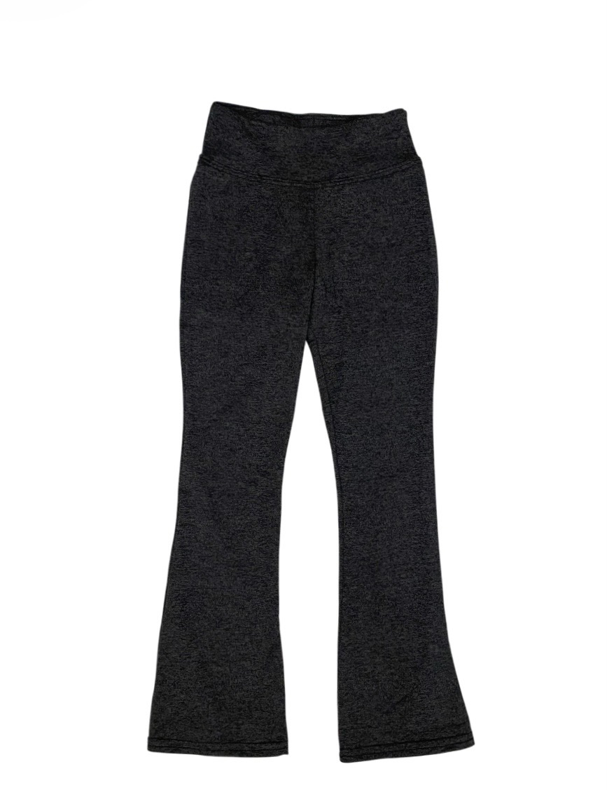 Dori  Charcoal/Blk Heathered High Waisted Flare Legging