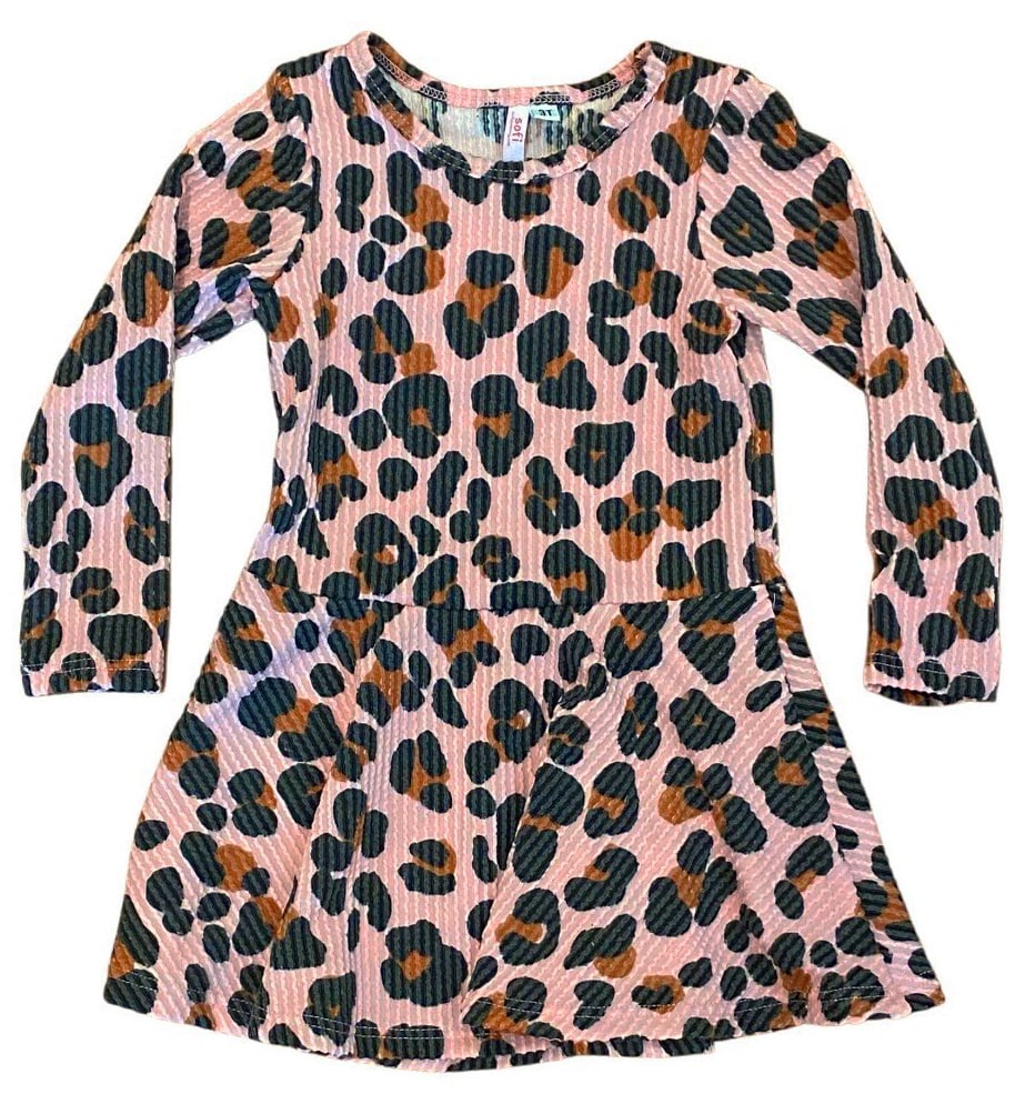 Sofi Pink Leopard Dress