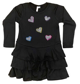 Sofi Multi Rhinestone Heart Dress
