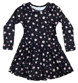 Sofi Black Roses Dress