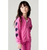 Chaser Rio Pink Heart Zip Hoodie