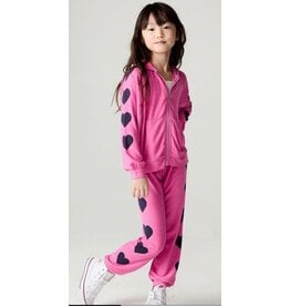 Chaser Rio Pink Heart Zip Hoodie