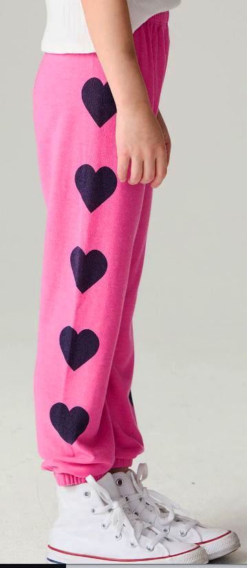 Chaser Rio Pink Heart Sweatpant