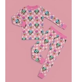 Bamboo Pink Minnie PJ Set