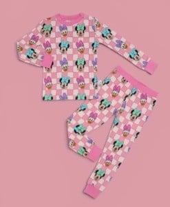 Bamboo Pink Minnie PJ Set