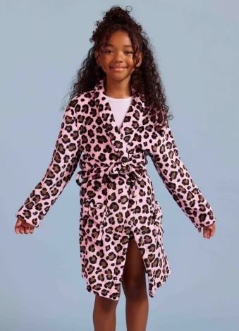 OMG Pink Leopard Robe