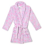 OMG Lavender Gingham Bow Robe