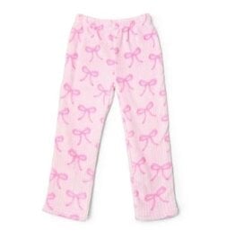 OMG Pink Strip Bow Plush Pant