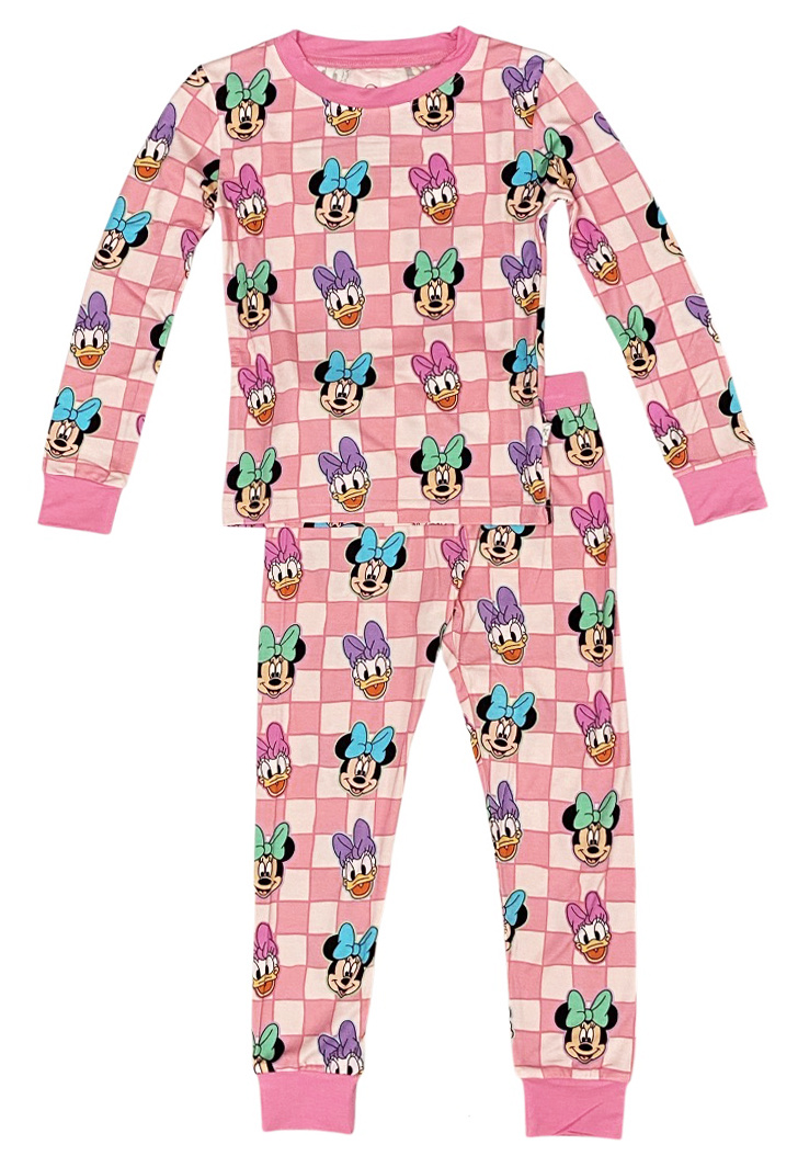 Bamboo Pink Minnie PJ Set