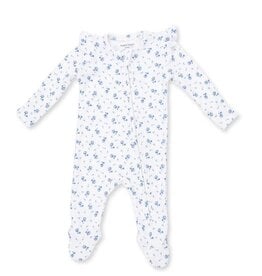Angel Dear Blue Joli Rosette Rib Footie