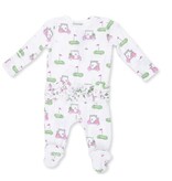 Angel Dear Golf Carts Pink Ruffle Back Footie