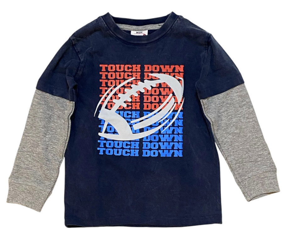 Mish Enz Navy Touchdown Infant Top