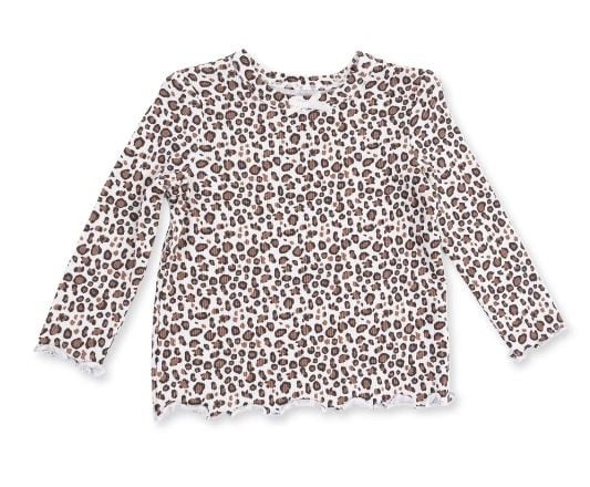 Angel Dear Leopard Rib Toddler Tunic Top