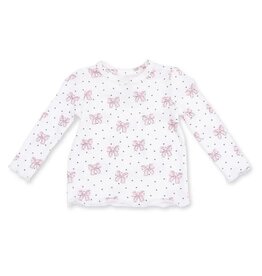 Angel Dear Bows & Hearts Rib Inf Top