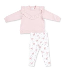 Angel Dear Pink Ruffle Bows & Hearts Set