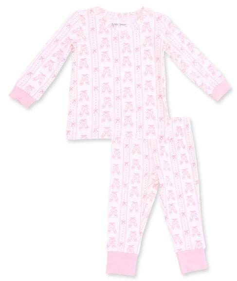 Angel Dear Ballet Ribbon Stripe Inf PJ Set